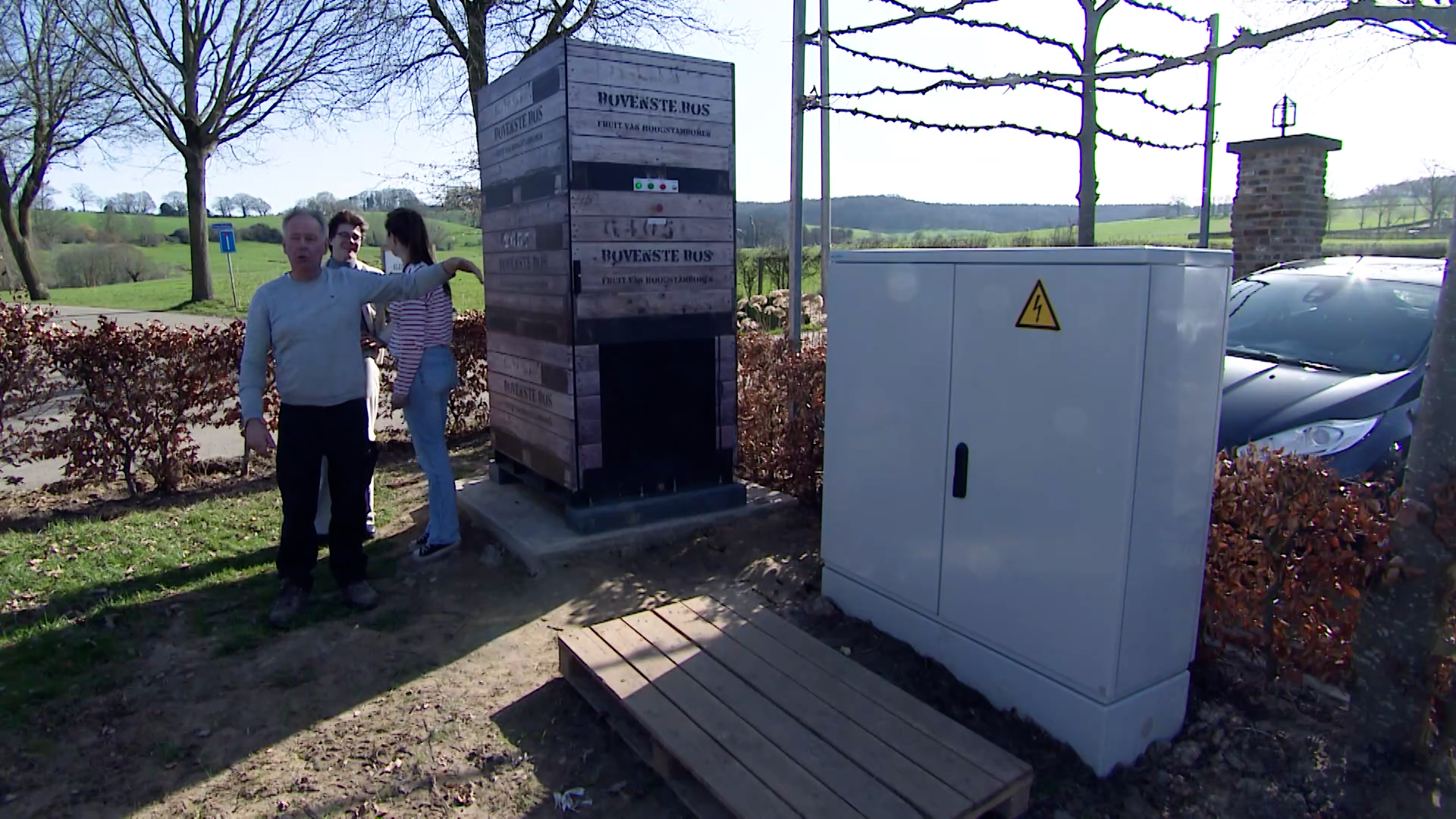 Accu vermomd als fruitkist: Ondernemers Gulpen-Wittem gaan voor energietransitie