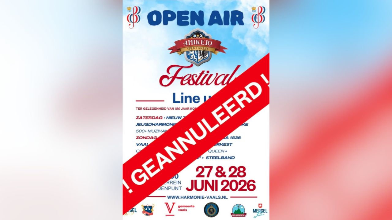 Amikejo Open Air Festival bij Drielandenpunt Vaals gaat niet door